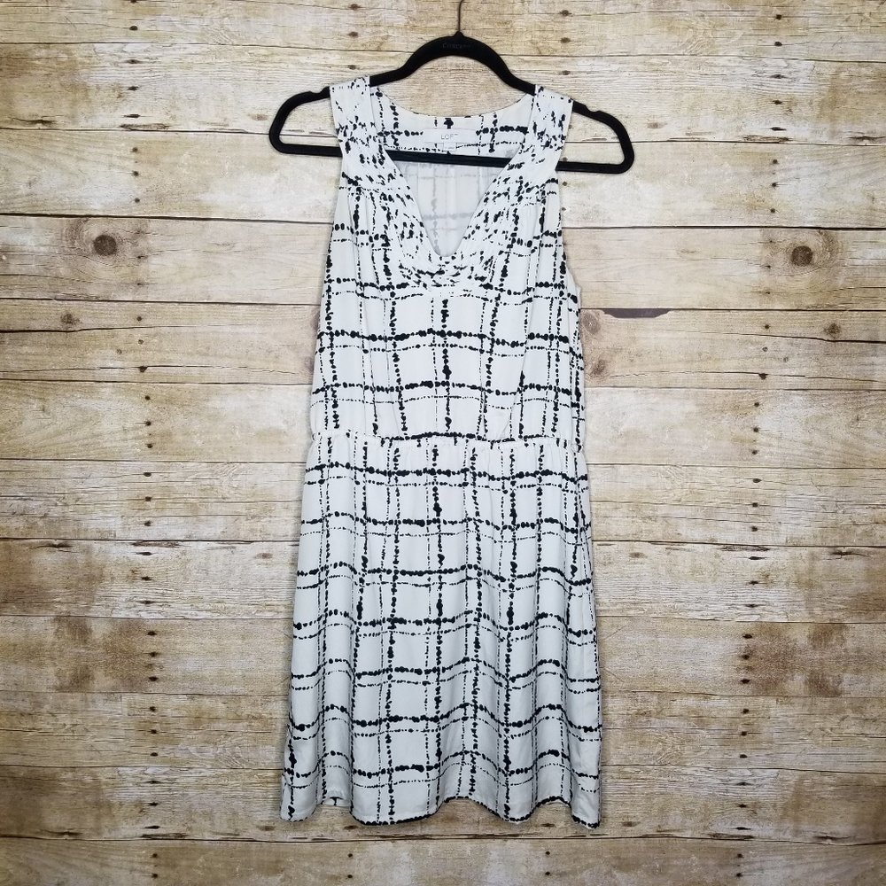 Loft Sleeveless Dress Womens 6 Splatter Pattern